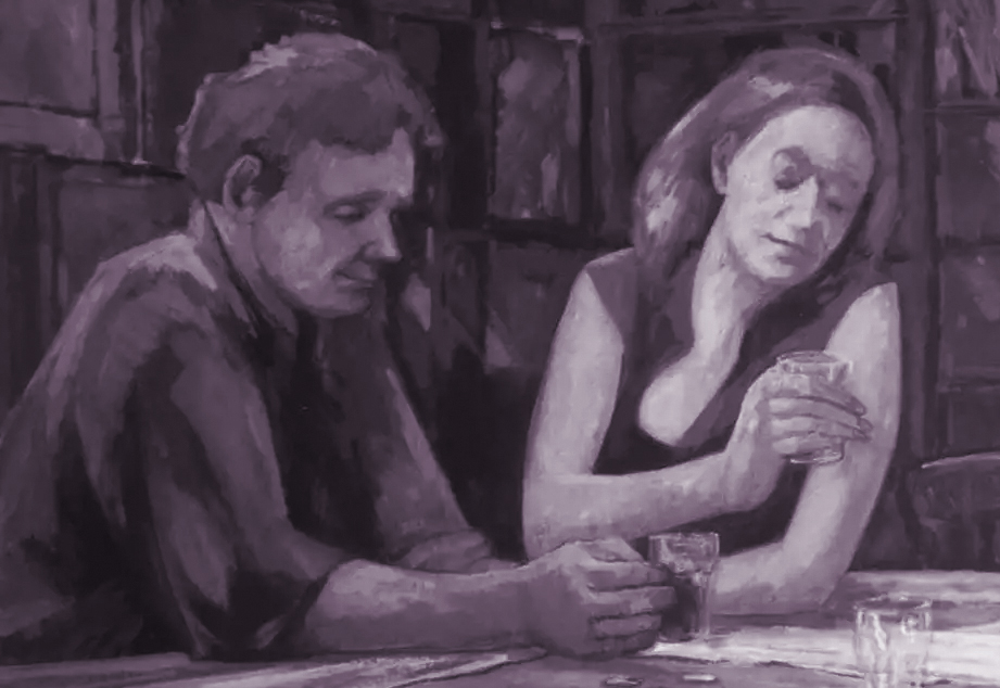 Couple communicating